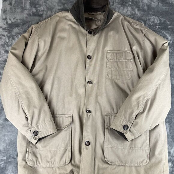 Vintage Mens XXL North Bay Chore Barn Field Jacket Coat Removable Flannel Lined - Picture 1 of 7